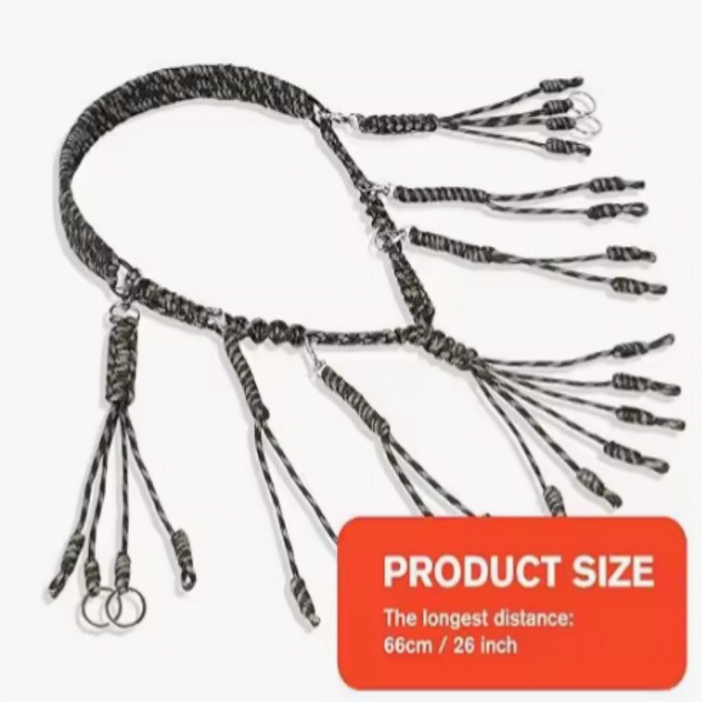 Nylon Duck Call Lanyard-Lightweight & Durable for Tactical Hunting Handcrafted with Professional Techniques 7-strand Paracord